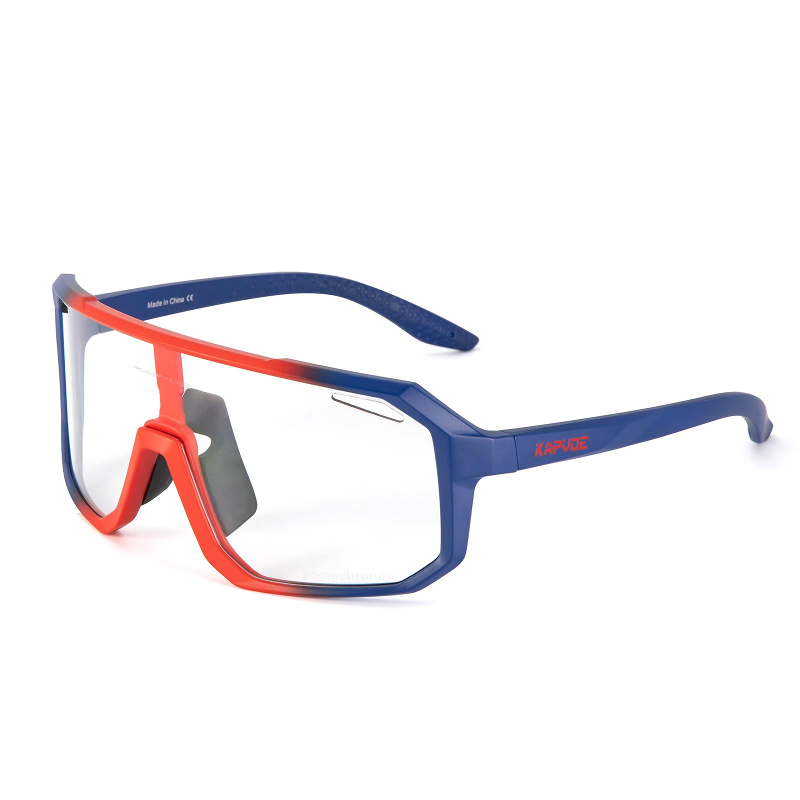 Kapvoe Photochromic Cycling Sunglasses Man Women Fishing Glasses Polarized Sports Bike Glasses MTB Eyewear Bicycle Goggles 2023 Photochromic-1lens