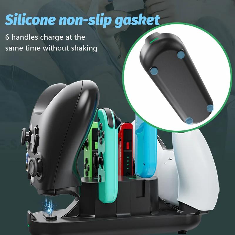 6 In 1 USB Type C Universal Controller Charging Dock Station for PS5 Xbox Series X for Nintendo Switch Game Controller Accessories