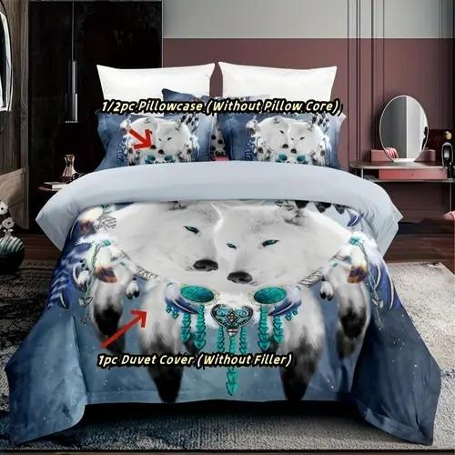 Polar Bear Duvet Cover Duvet Cover With Polar Bear Pattern Suitable For Children Boys Girls And Adults Comfortable Breathable