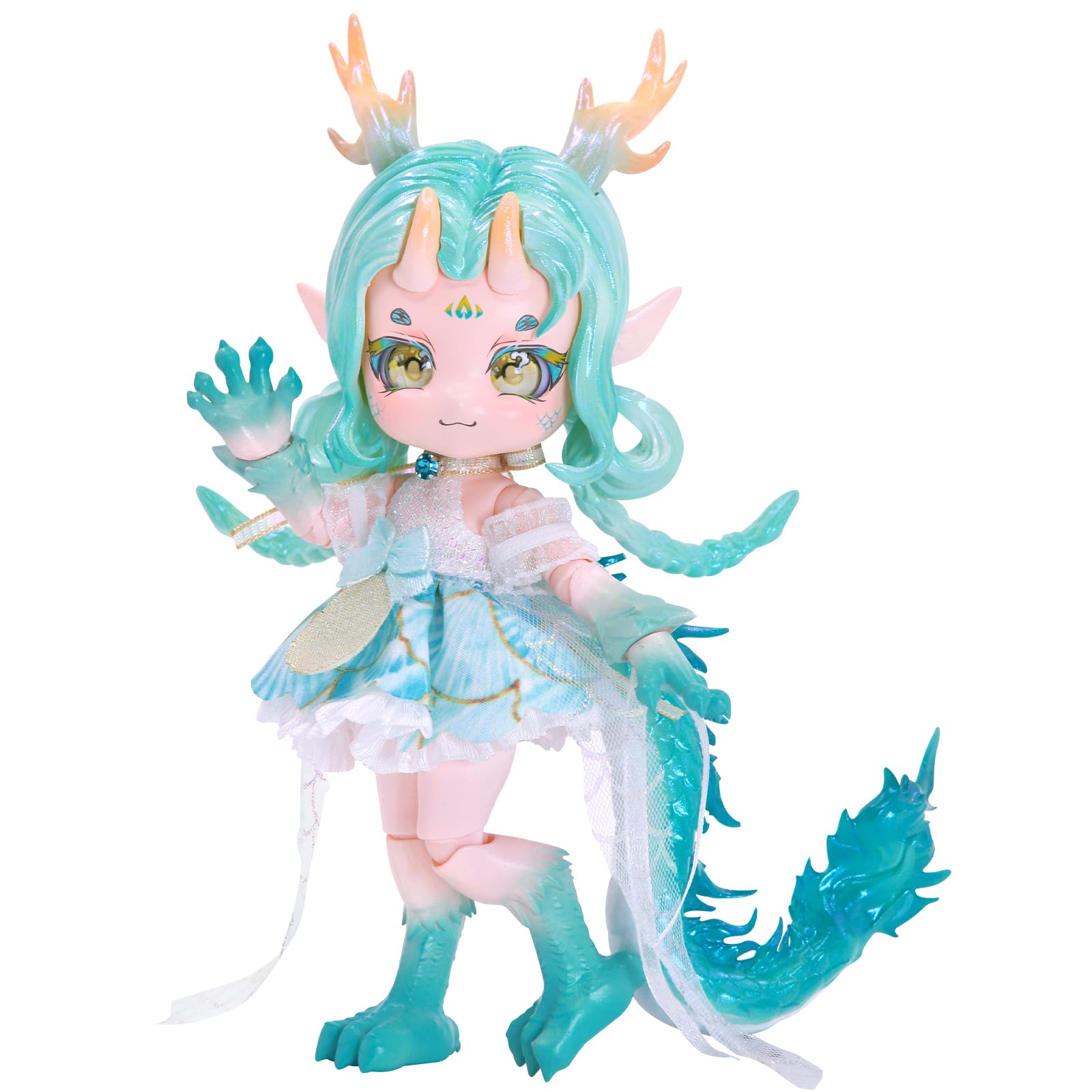 

ICY Fortune Days 14см Лялька BJD Серія Ляльок-Звірів Виготовлена з ПВХ Ідеально для DIY та Ляльки для Дівчат - Набір, та АБС, Подарунки, Декорація, Фізичні Вправи, Колекції,