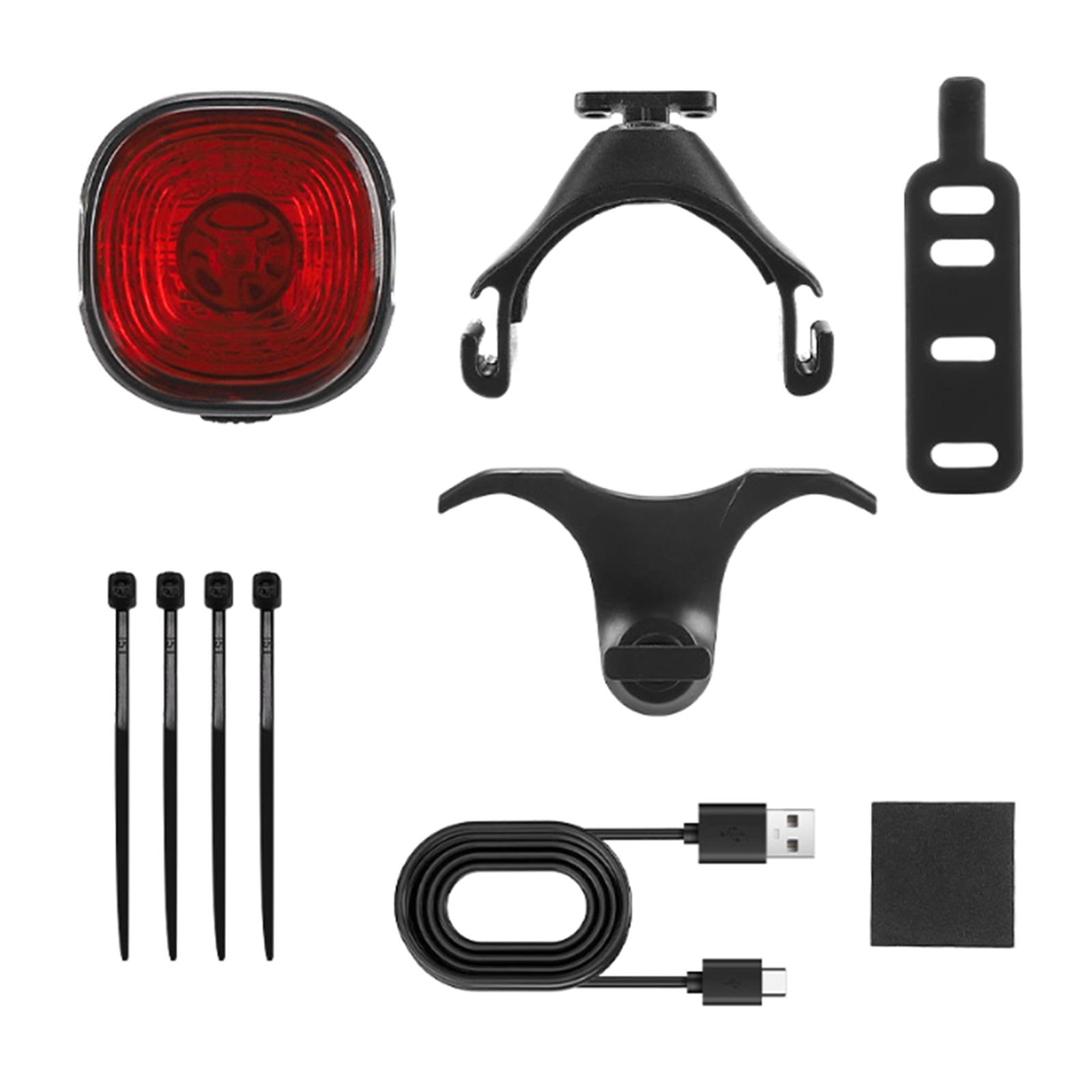 

Waterproofs Bicycles Back Light Intelligent Bike Tail Light Cycling Safety Brake Taillight Brake Sensing Bike Rear Light