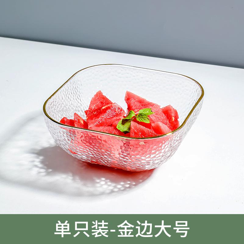 

Пномпень Квадратная стеклянная чаша Столовая посуда Бытовая фруктовая чаша Десертная салатница Японская миска для лапши Столовая посуда Суповая чаша