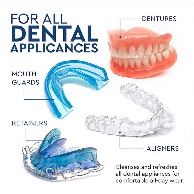 Denture & Braces Cleaning Tablets - Removes Tartar & Stains