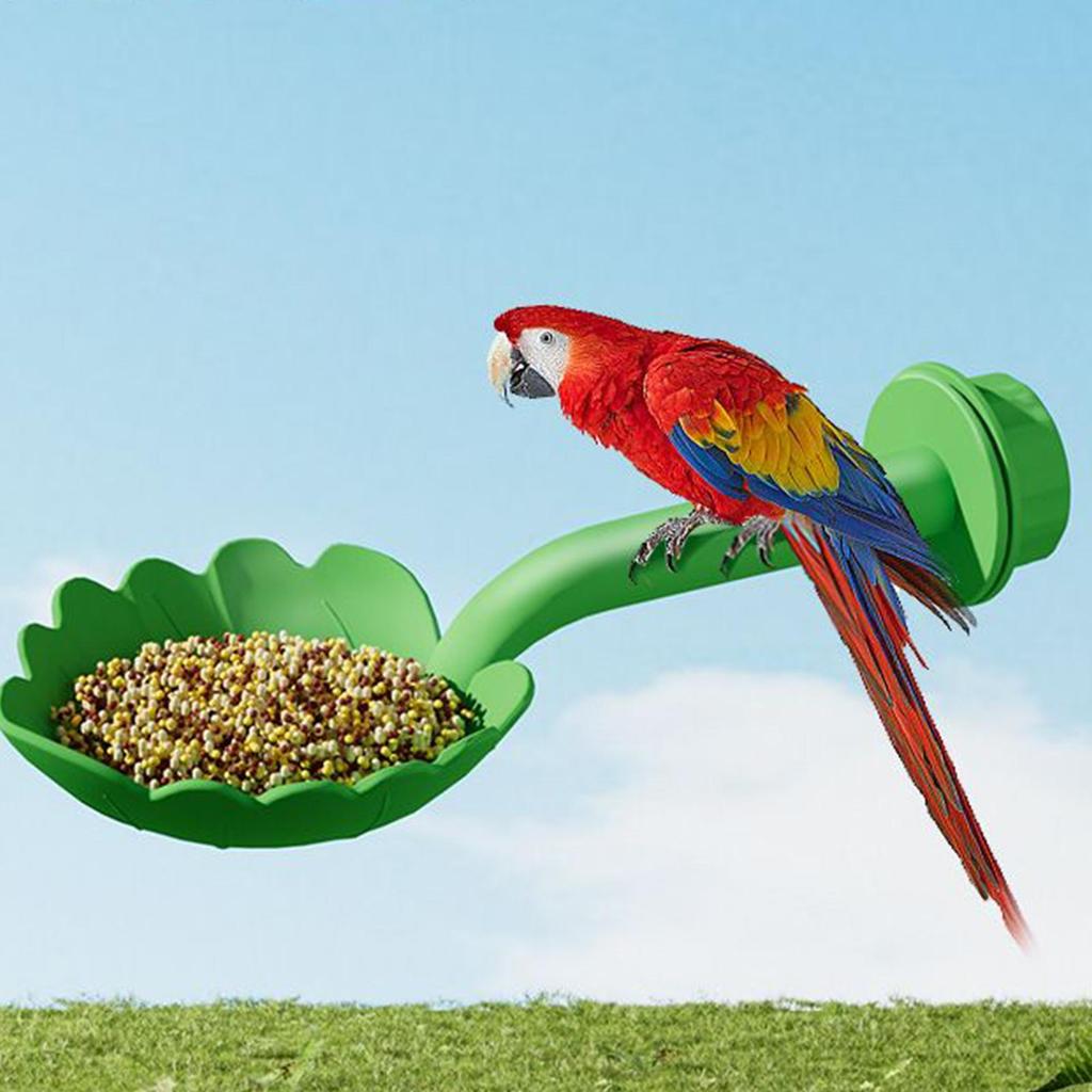 Parrot Perch Feeder Bird Cage Accessories Stand Pet Supplies Interactive Toys Parakeet Cockatiel Canary Macaw Chewing