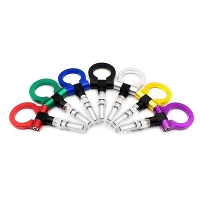 CNSPEED Car Racing Front Rear Tow Towing Hook Auto Trailer Ring Universal Tow Hook Towing Bars Set for Japanese Car For Honda