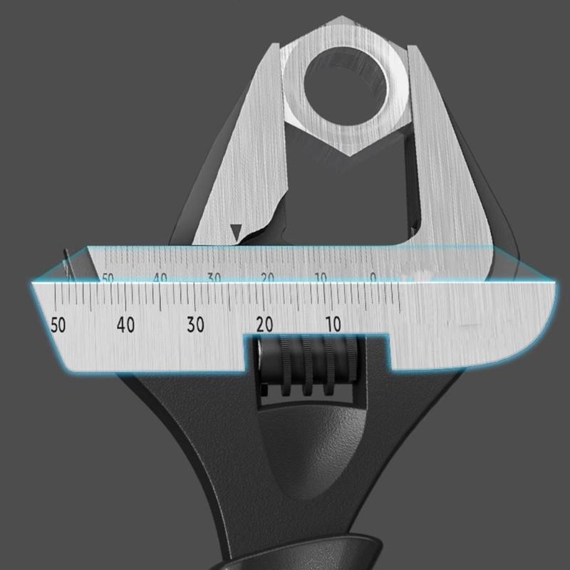 Durable Wide Mouth Plumbing Adjustable Wrench Tool for Home, Automotive, and Maintenance