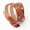Trendy Silver Buckle Eyelet Belt - Versatile Women's Fashion for Jeans