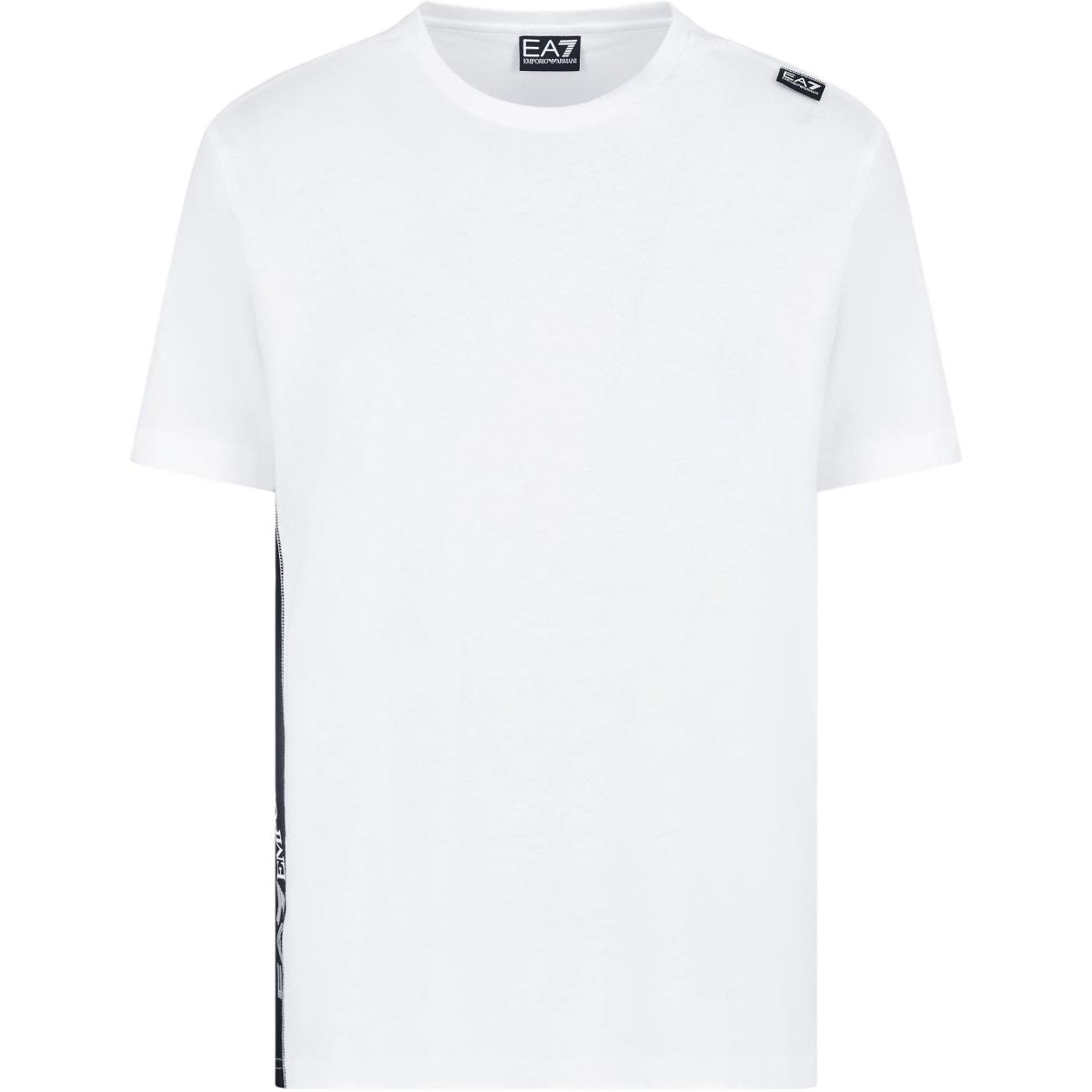 

Emporio Armani Ea7 Solid Color Round Neck Short Sleeve T-Shirt Men Tops White 6DPT04-PJVPZ-1100 M