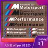 IGRZ5 Hot 2025 E90 For BMW M X3 X5 X6 1set Car Badge Sticker Car Decoration Decal For Bmw M Performance Power X1 X3 X5 X6 E84 E8