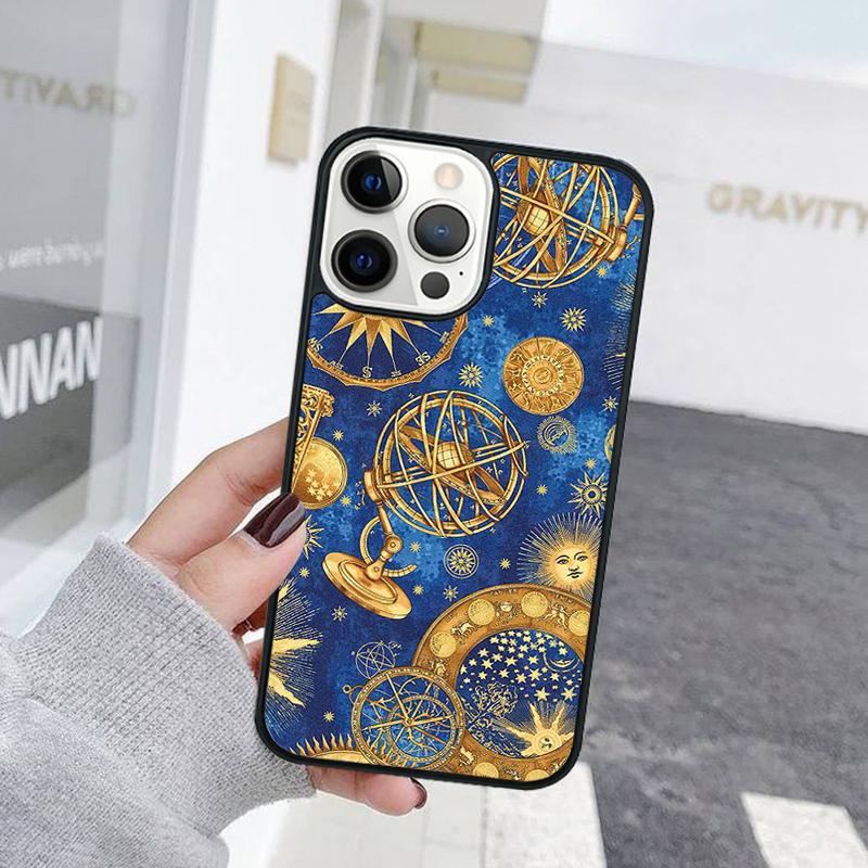 Funny Sun Moon Face Phone Case For iPhone 17 Air 15 16 Cover 11 13 14 Pro Max 12 Plus Max Fundas