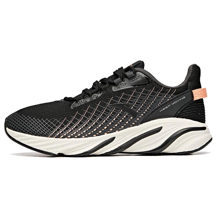 New Anta Running Collection Low-Top Running Shoes Women's Black Red White 12945555-2