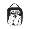 Trollface Meme Lunch Bag For Women Design Lunch Box Cute Outdoor Picnic Cooler Bag Portable Insulated Oxford Thermal Lunch Bags
