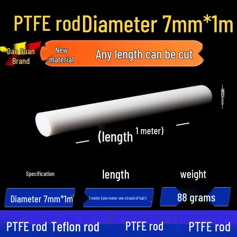 White High-Temperature Resistant PTFE Plastic Rod