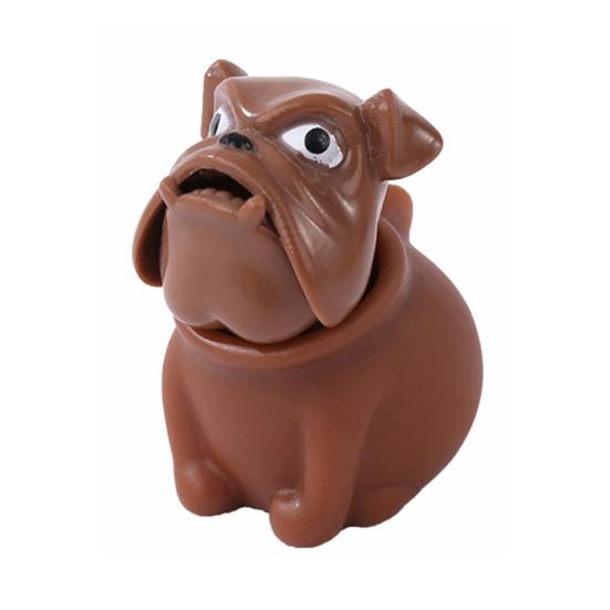 

Бульдог сжимаемая игрушка TPR медленный отскок для снятия стресса растягивающиеся животные хлюпают сенсорные игрушки для детей и взрослых Рождественский подарок коричневый