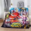 Cartoon Anime Super Wings Throws Blanket for Bedding Picnic Kid Super Soft Cute kawai high quality Flannel Blanket birthday gift