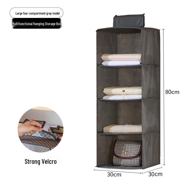 Bolsa de almacenamiento colgante plegable de múltiples capas para armarios y dormitorios