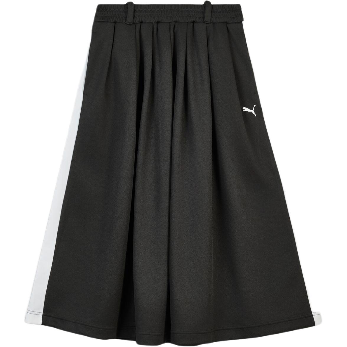 PUMA T7 MIDI PLEATED Casual Long Skirt Women s 639895-01 XL