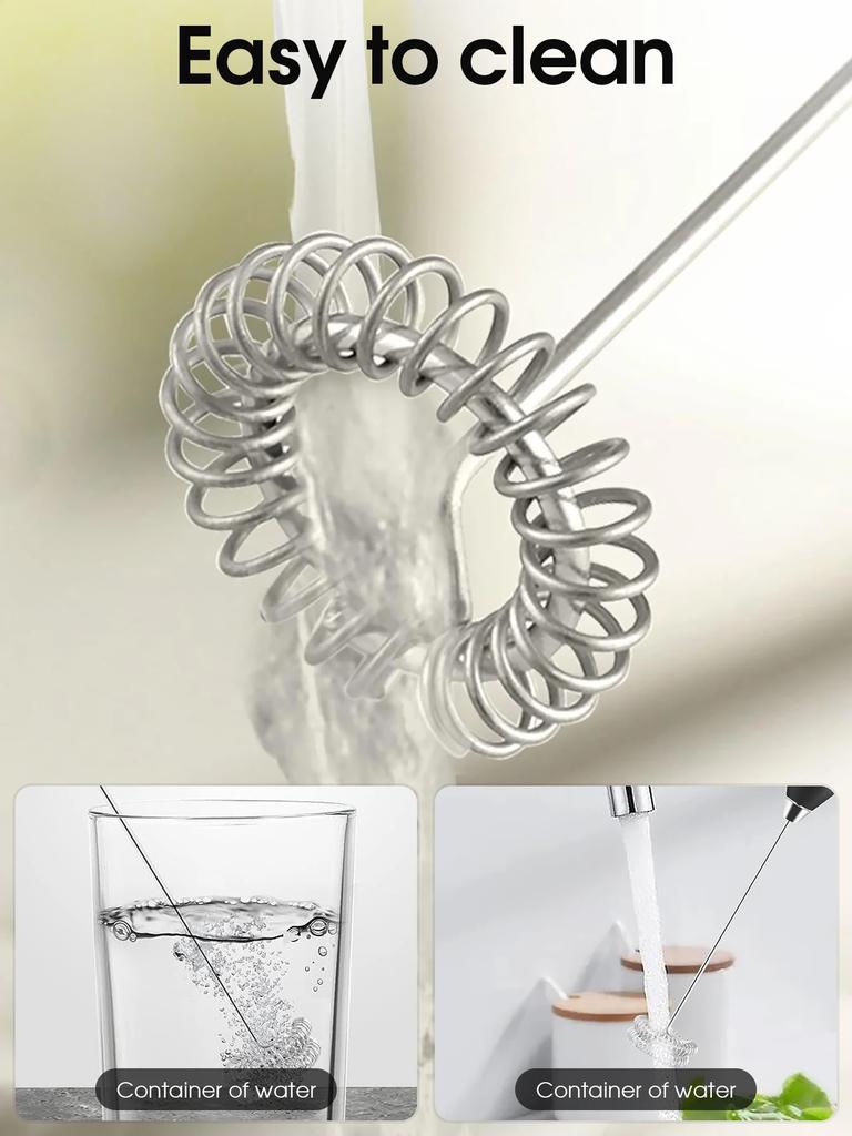 Hand Blender Electric Egg Beater Milk Frother Handheld Mini Electric Drink Mixer Foamer with Stand for Coffee Lattes Egg