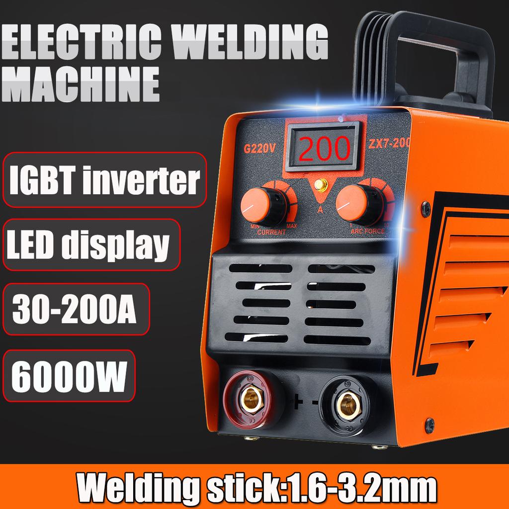 Buy 220V 6000W 30200A Portable Handheld MMA Welding Machine IGBT DC