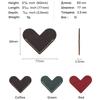 Handmade Heart-Shaped Retro Leather Bookmark – Personalized Creative Genuine Leather Page Holder.