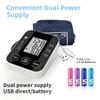 Oberarm Automatisches Blutdruckmessgerät Tragbares Digitales BD Sphygmomanometer Tonometer Tensiometer Herzfrequenz Pulsmesser für Dualen Benutzer Gesundheitswesen