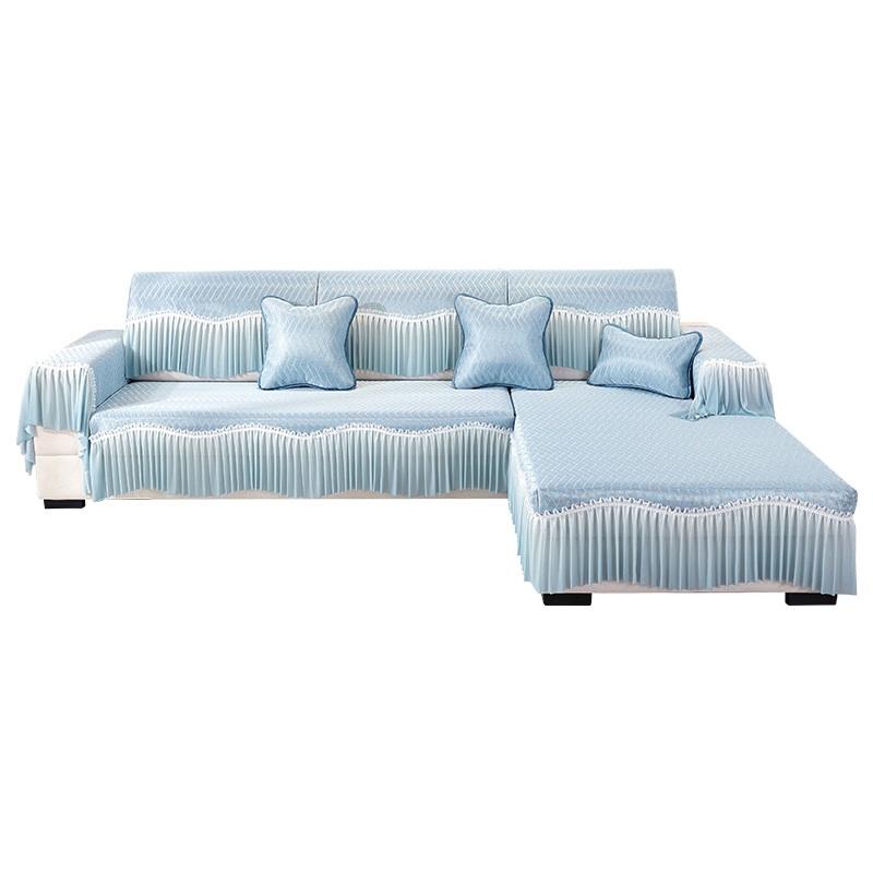 Ice Silk Sofa Cover Summer Seat Cushion Non Slip Sofa Mat Cooling Pad Protector For Hot Weather Stylish Sofa Throw For Living Room Use