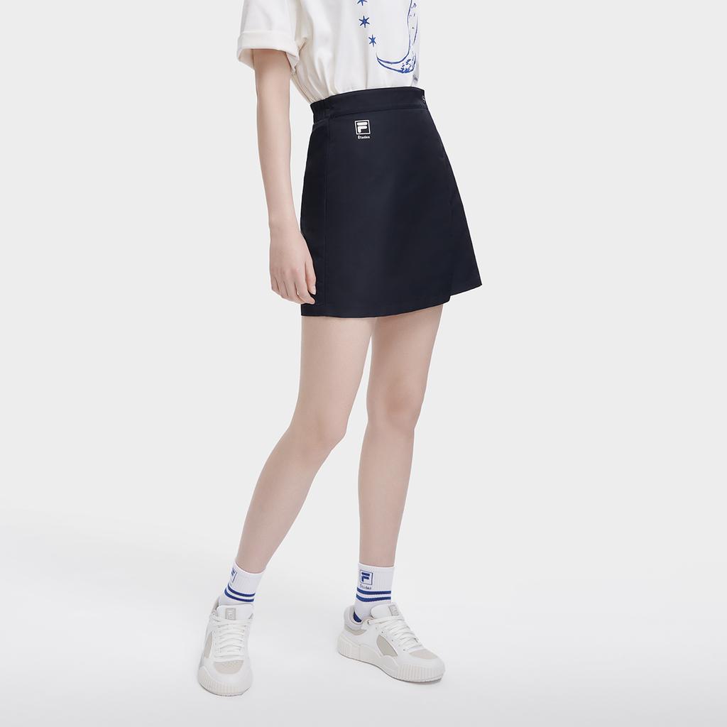 FILA X ETUDES Fashion Solid Color Breathable Woven Casual Skirt Women skirts F11W326308F-NV