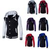 Frühling Herbst Herren Kapuzenjacken Jacke Junge Baseball Kapuzenjacken Mantel Mode Streetwear Slim College Varsity Übergröße