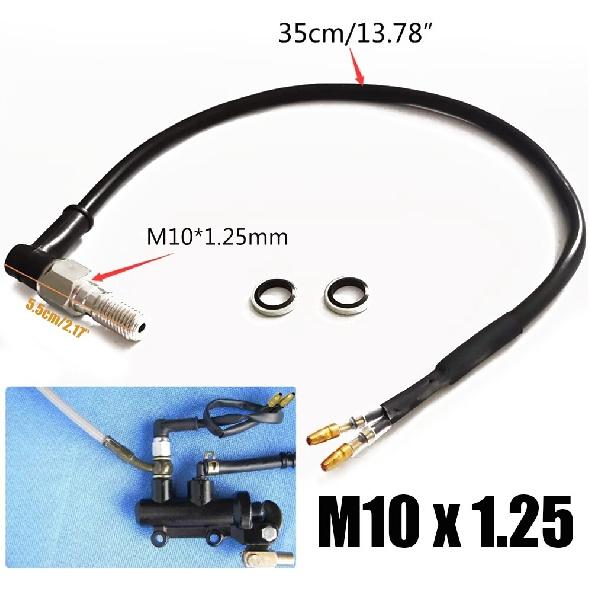 Universal Motorcycle Hydraulic Brake Pressure Light Switch Banjo Bolt M10x1.25mm