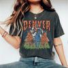 Denver Football Skull Vintage Shirt, Gift For Fan Football Game Day Unisex Shirt