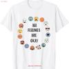 All Feelings Are Okay School Teacher Psychologist Counselor T Shirt Vintage Washed Top For Everyday Wear Homme Breathable