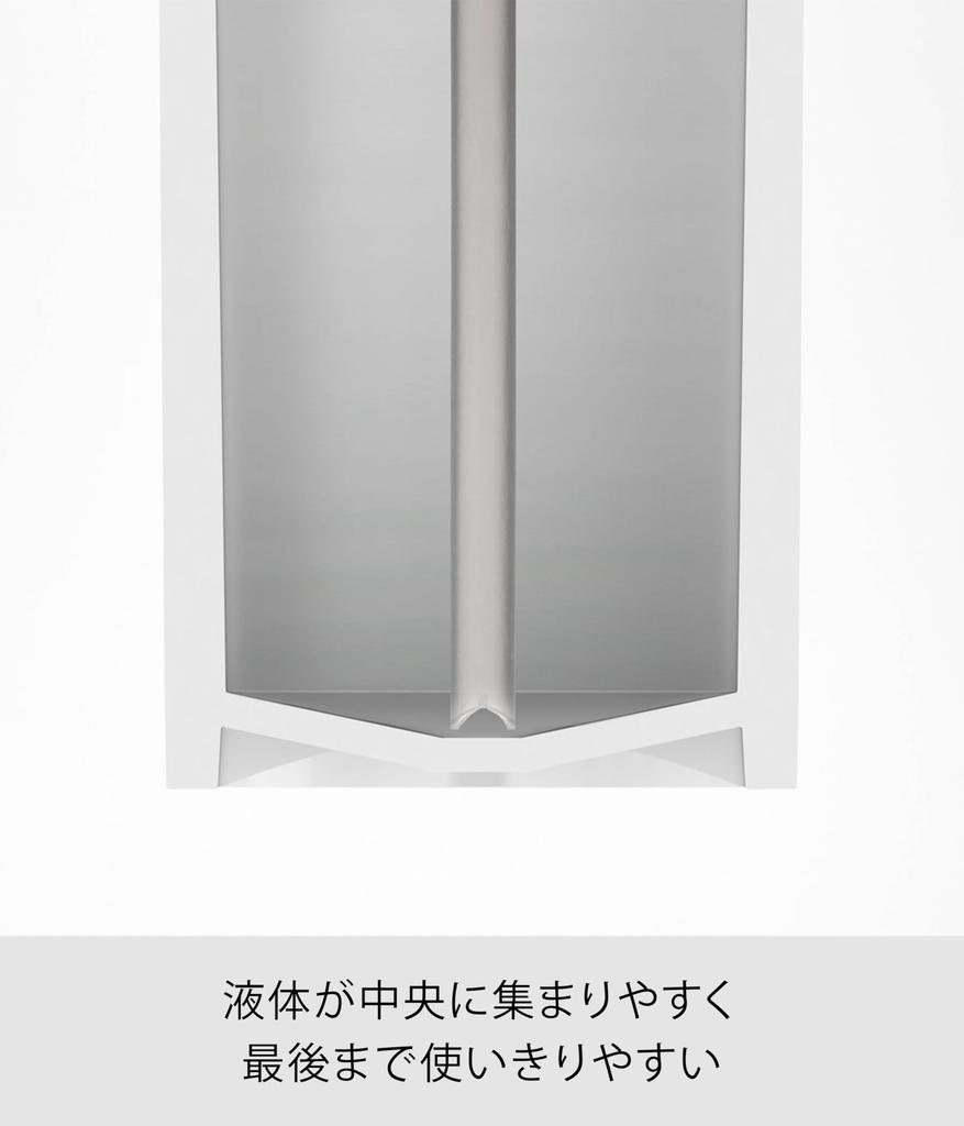 Yamazaki Tower Round Champú 2928 Dispensador Bidireccional, Blanco,