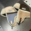Hat cold color matching Lei Feng men and women winter A thickened warm versatile cycling ear protection outdoor ski pilot