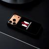 Case IH Tractor Logo Telefoonhoesje Voor IPhone 17 16 15 14 13 12 Pro Max Plus Zwart Frame Harde Schaal