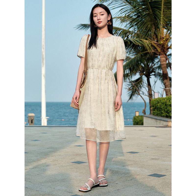 

JOOZE ANNACO French Elegant Rhinestone Waist-Cinched Dress XL