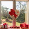 Valentine'S Day Flower Wreath Door Decoration Fabric Hanging Decoration, Confession Heart-Shaped Outfit