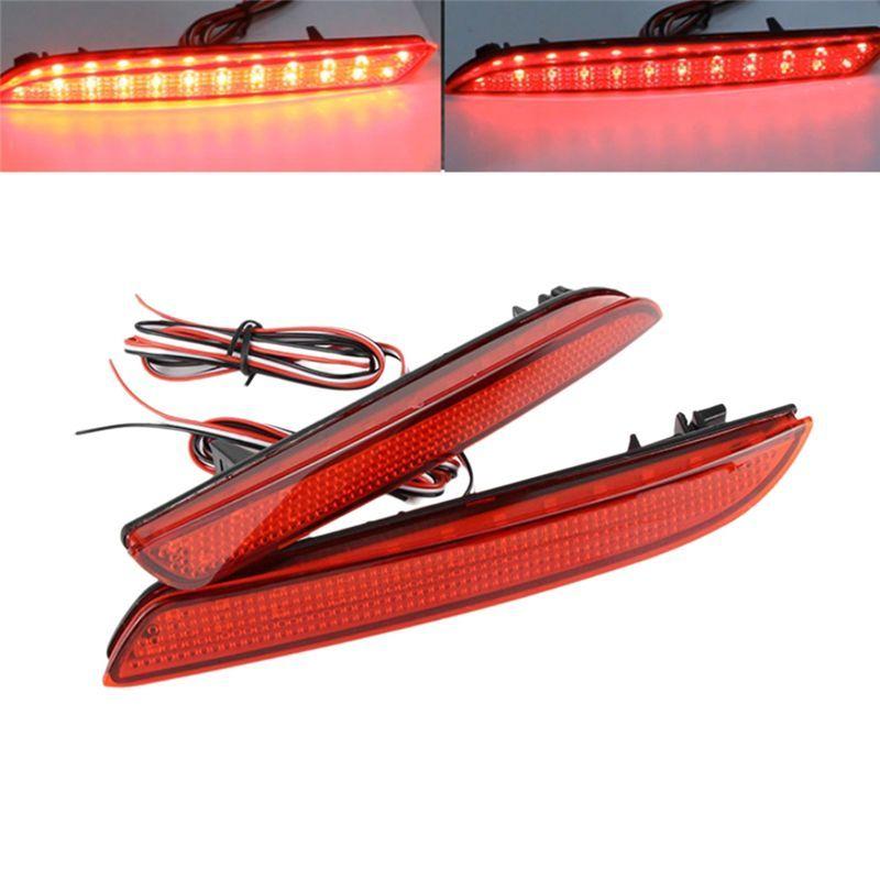 Car Rear Bumper Reflector Brake Light Led Taillight HO1185103 HO1184103 For Honda CR-Z ight CR-V FIT