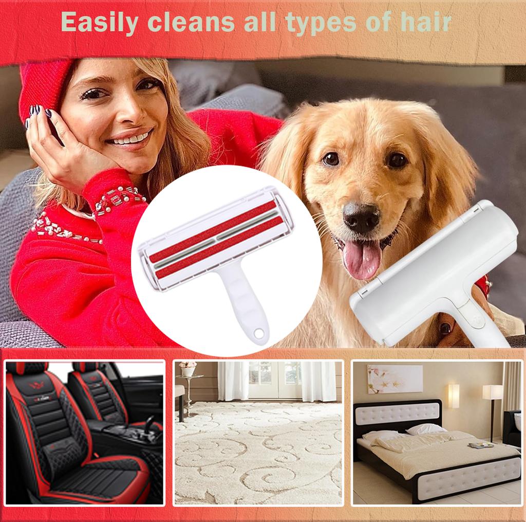 2025 Update Tierhaarentferner, Waschbare Fusselrolle für Tierhaare auf Möbeln Sofa Kleidung Wiederverwendung Entfernen Tragbares Entfernungswerkzeug