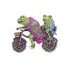 Medieval Vintage Frog Brooch Creative Cute Frog Cycling Pin Animal Brooch