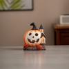 Scary Halloween Pumpkin House Resin Pumpkin Sculpture Haunted House Ornaments  Computer Ornament