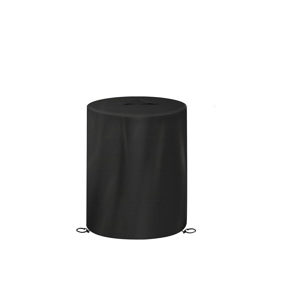 Round Fire Pit Heater Dust Cover with Drawstring - Portable Protective Cover for Propane Fire Column.