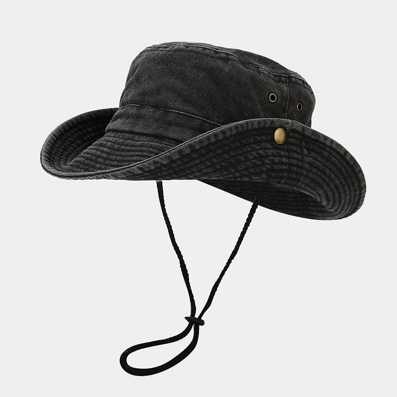 Men's and Women's Outdoor Sun Hat: Patchwork Wide Brim Design for Fishing, Mountaineering, and Travel in Spring and Summer.