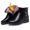 Popular snow boots women's 2025 winter new velvet warm short boots thick heel women's cotton shoes non-slip mother cotton boots