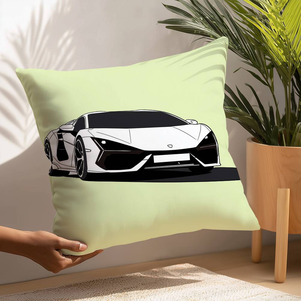 SuperCars-L-LamborghiniS Pillow Case Plush Fabric Soft  Pillowcase Double Sided Print Cushion Cover Household Gifts