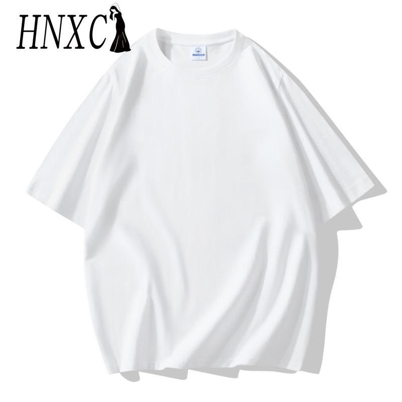 Футболка с коротким рукавом из хлопка HNXC, мужская модная свободная рубашка с коротким рукавом и принтом «Сострадательная рубашка» S