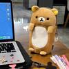 Rilakkuma Plush Zipper Pencil Case For Girls With Cute Toy Storage Organizer
