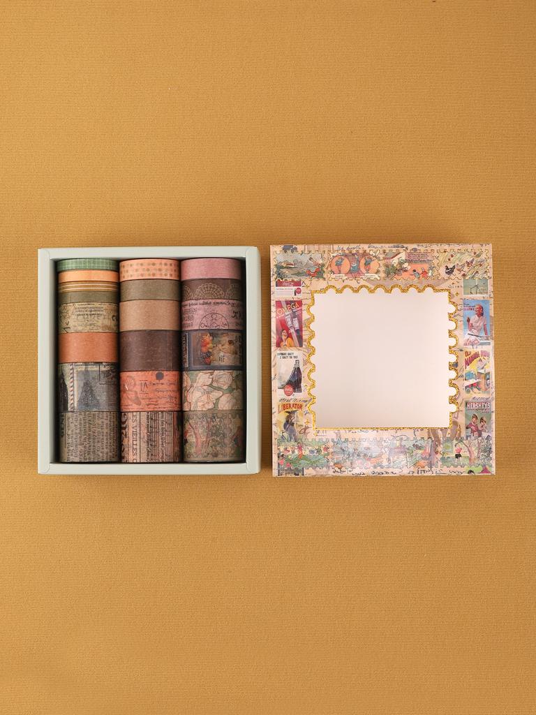 12 rolek/Pudełko Vintage Beauty Taśma Washi Taśma Papierowa Samoprzylepna Do Kreatywnego Journalingu Scrapbookingu I Dekoracji Scrapbooking Washi Tap