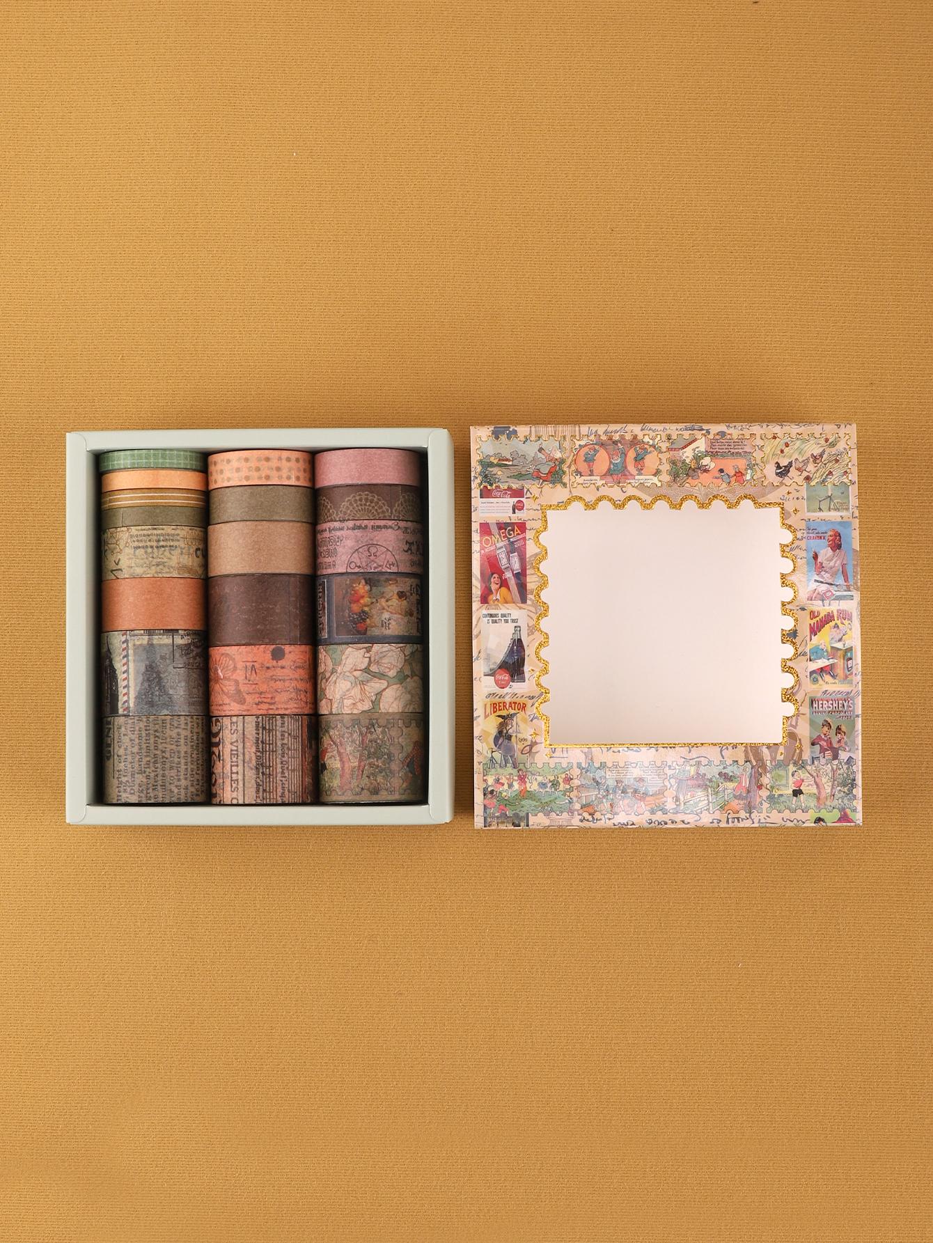 

12 рулонов/Коробка Винтажная Красота Васи Лента Клейкая Бумажная Лента Для Креативного Ведения Дневника Скрапбукинга И Декора Скрапбукинг Васи Лента