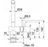 Смеситель Franke Studio Active Plus Gun Metal 115.0524.929