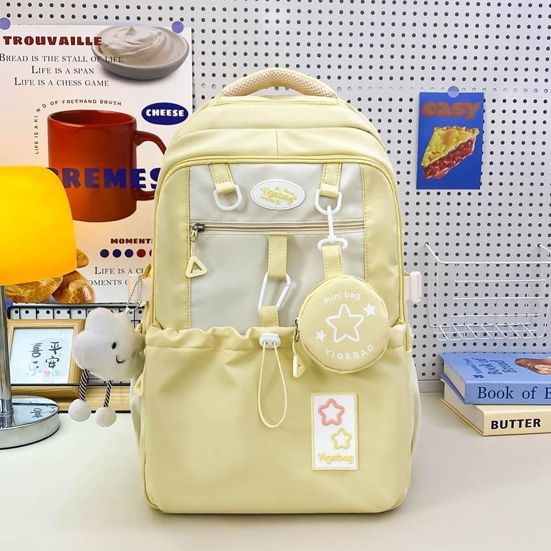 Two-piece backpack for men and women, urban simplicity, lightweight and large-capacity student schoolbag backpack trend